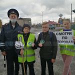 Сотрудники Томской Госавтоинспекции провели акцию  «Лайк пешеходу»